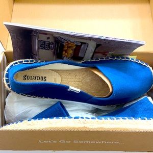 Blue espadrilles